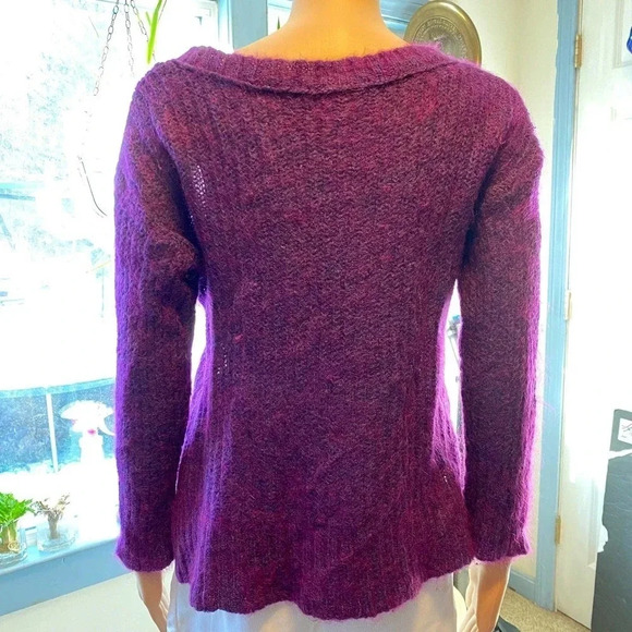 Wool Mohair Nylon Blend Sweater Women Size S/M - Picture 2 of 4